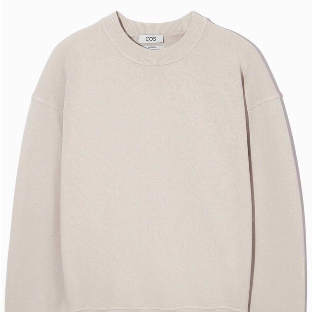 M COS Men's oversized beige Sweatshirt LN